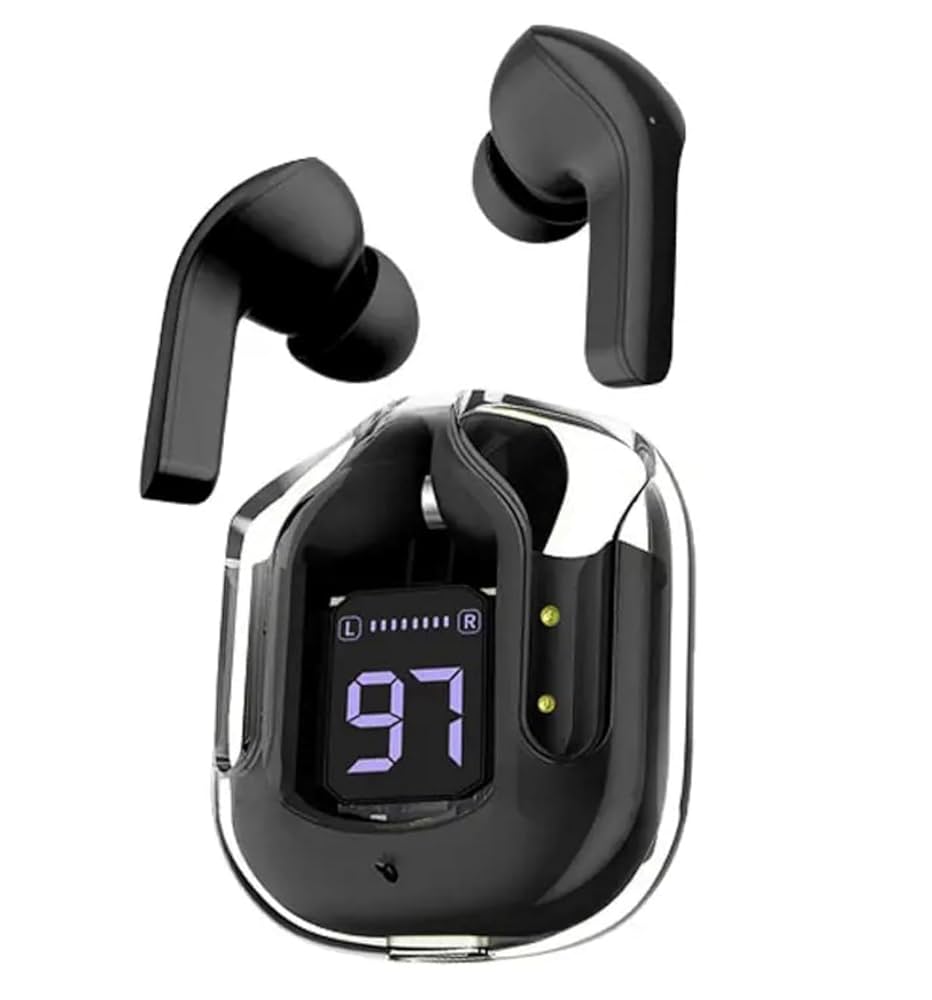 Hi-Tech German Technology Based Imported True Wireless in Ear Earbuds with 60H Playtime,  Type-C Fast Charging, 10mm Rich Bass Drivers