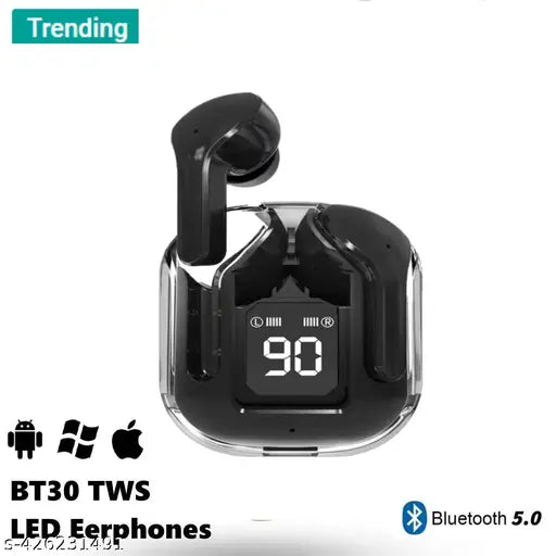 Hi-Tech German Technology Based Imported True Wireless in Ear Earbuds with 60H Playtime,  Type-C Fast Charging, 10mm Rich Bass Drivers
