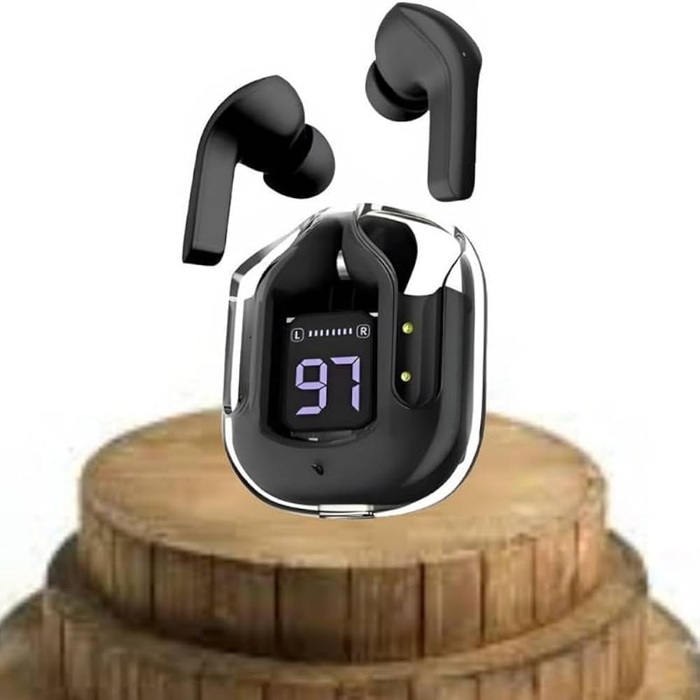 Hi-Tech German Technology Based Imported True Wireless in Ear Earbuds with 60H Playtime,  Type-C Fast Charging, 10mm Rich Bass Drivers