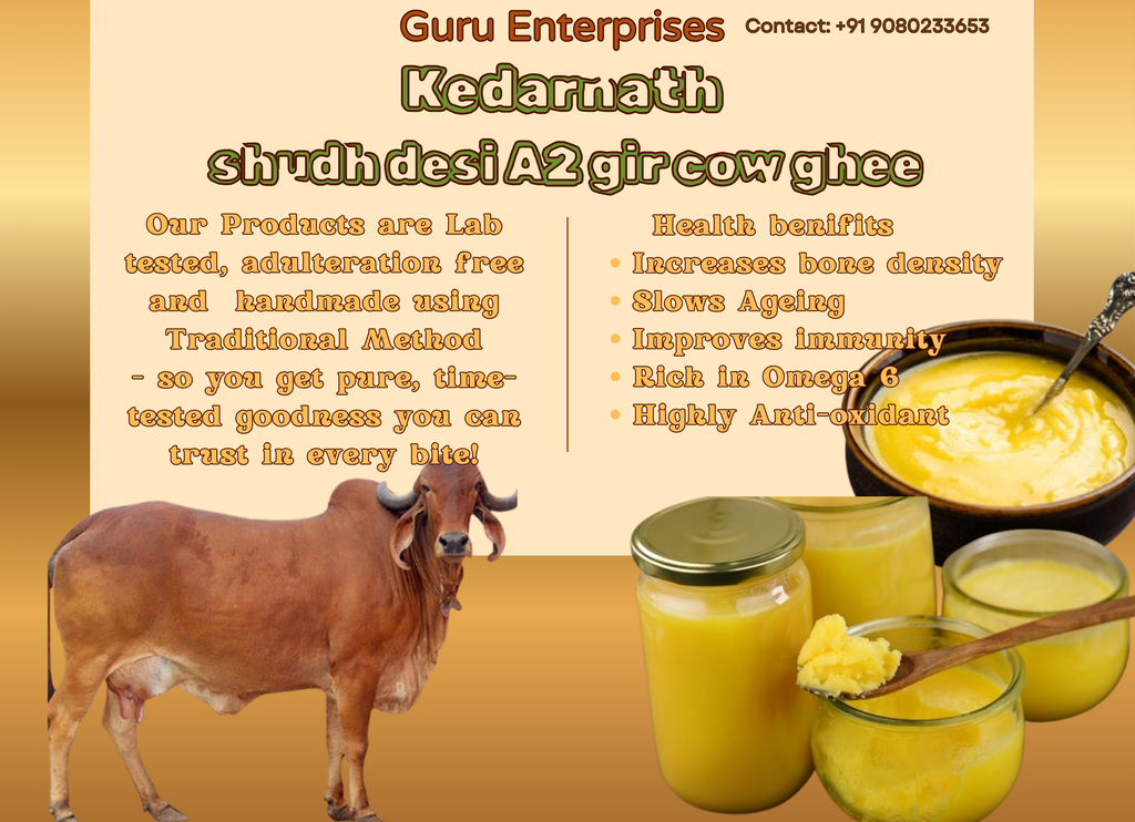 Kedarnath Shudh Desi Gir Cow Ghee™  ( 1 Litre )