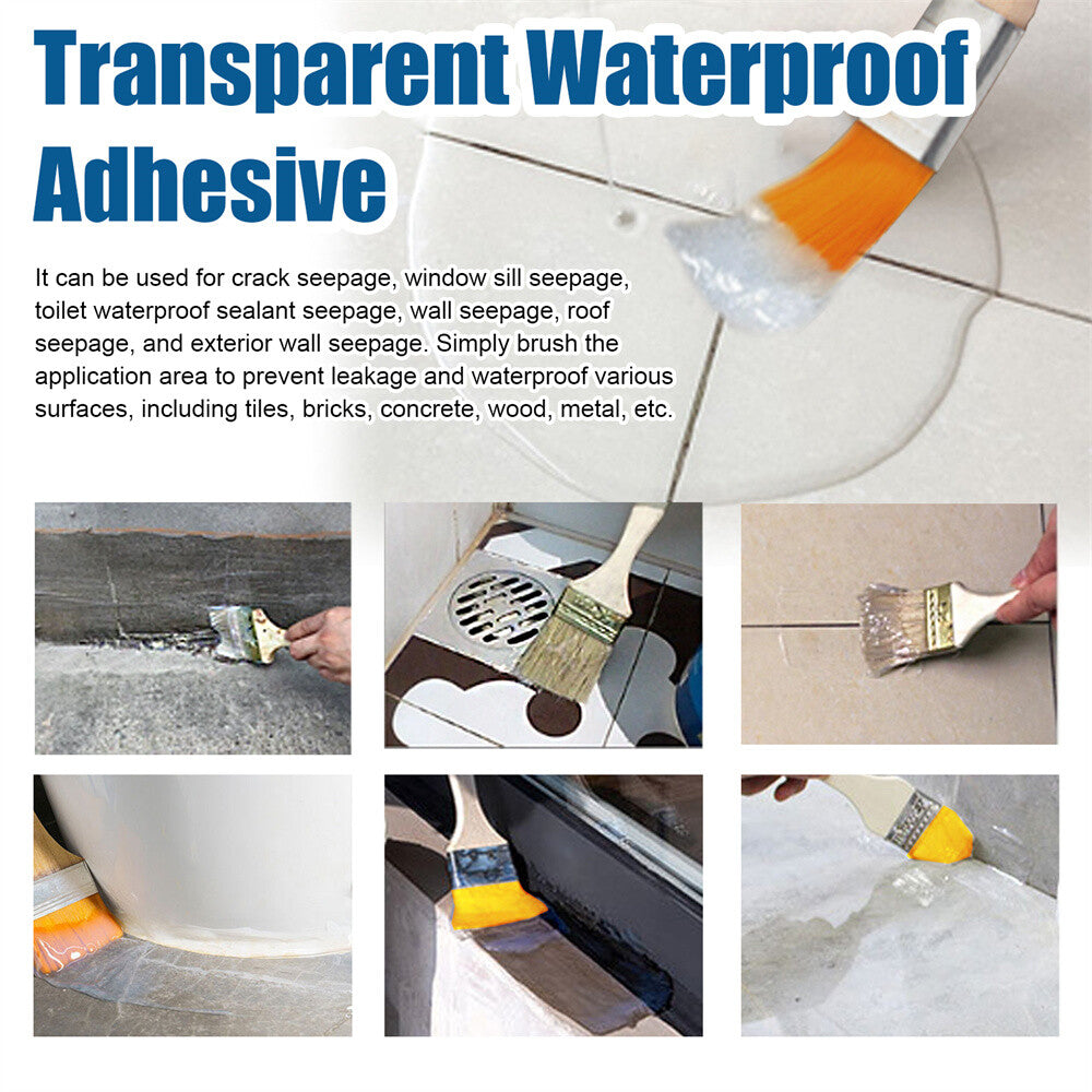 Transparent Waterproof Glue Plus Brush