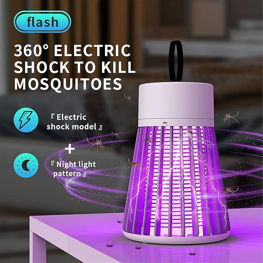 Portable USB Electric Shock Mosquito Killer Racket