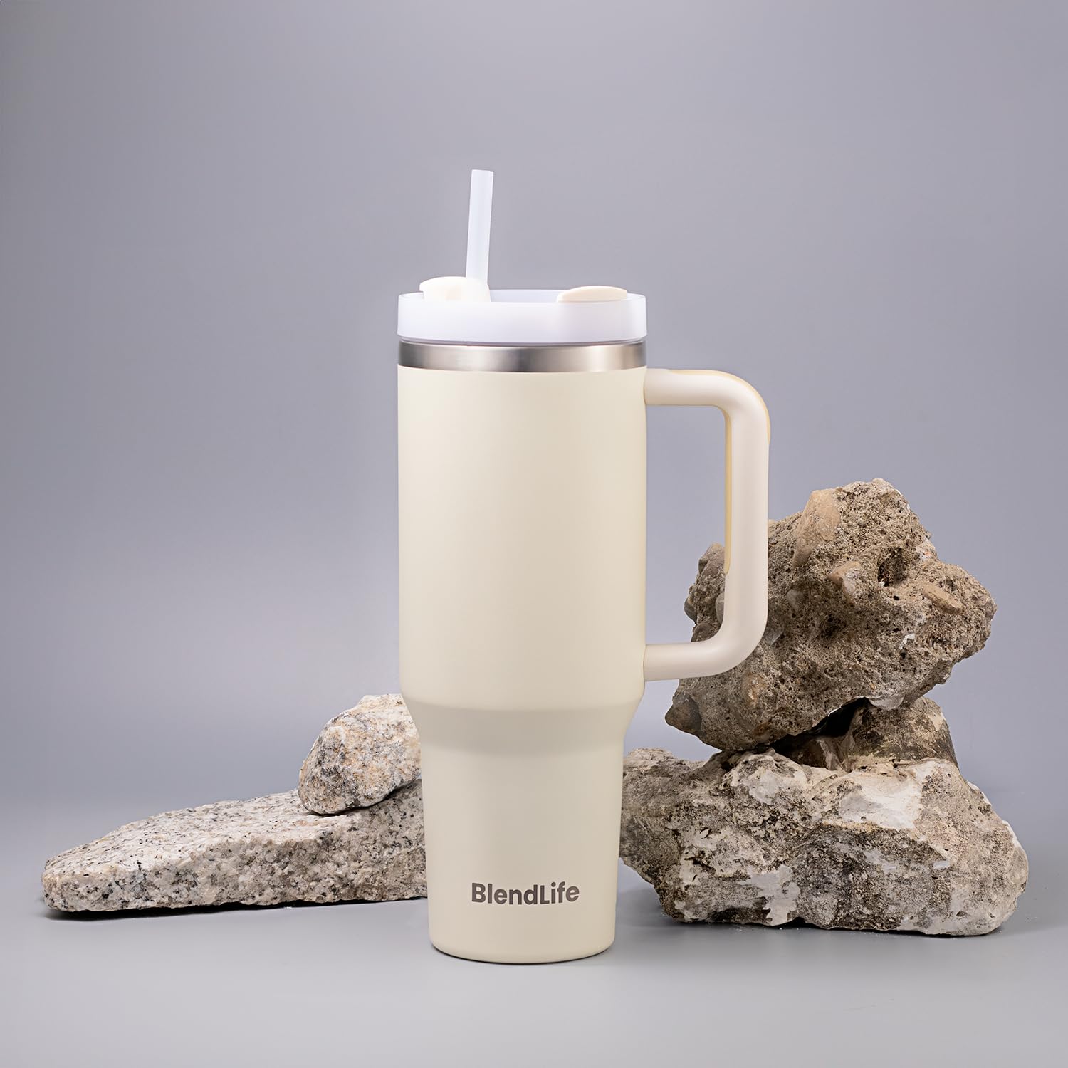 Nestasia 1.2L Tumbler with Handle & Lid | Insulated Reusable Stainless Steel Water Bottle | Mug for Office, Gym, Travelling