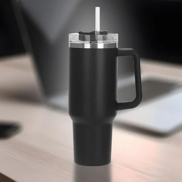 Nestasia 1.2L Tumbler with Handle & Lid | Insulated Reusable Stainless Steel Water Bottle | Mug for Office, Gym, Travelling